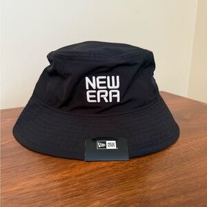 New Era Black and Gray Bucket Hat